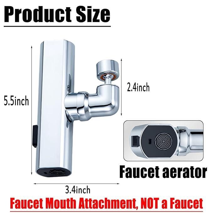 3 in 1 360* Waterfall Kitchen Faucet, Touch Faucet, Extender for Kitchen Sink